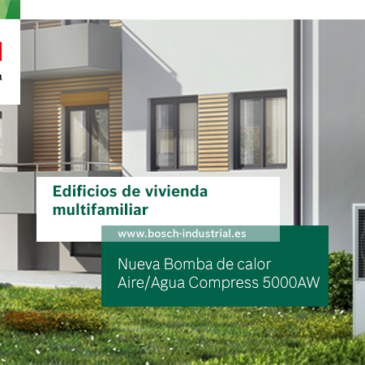 La bomba de calor Compress 5000 AW de Bosch, la solución más versátil para edificios de viviendas multifamiliares