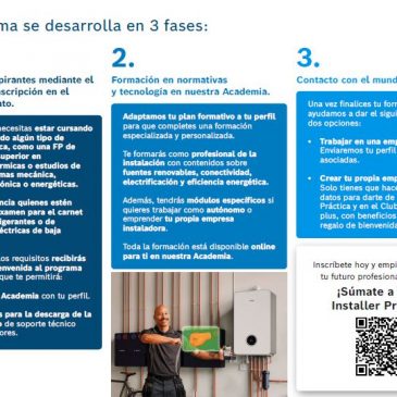 Bosch Home Comfort impulsa el programa Young Installer para formar a los profesionales del futuro en climatización y atraer talento al sector